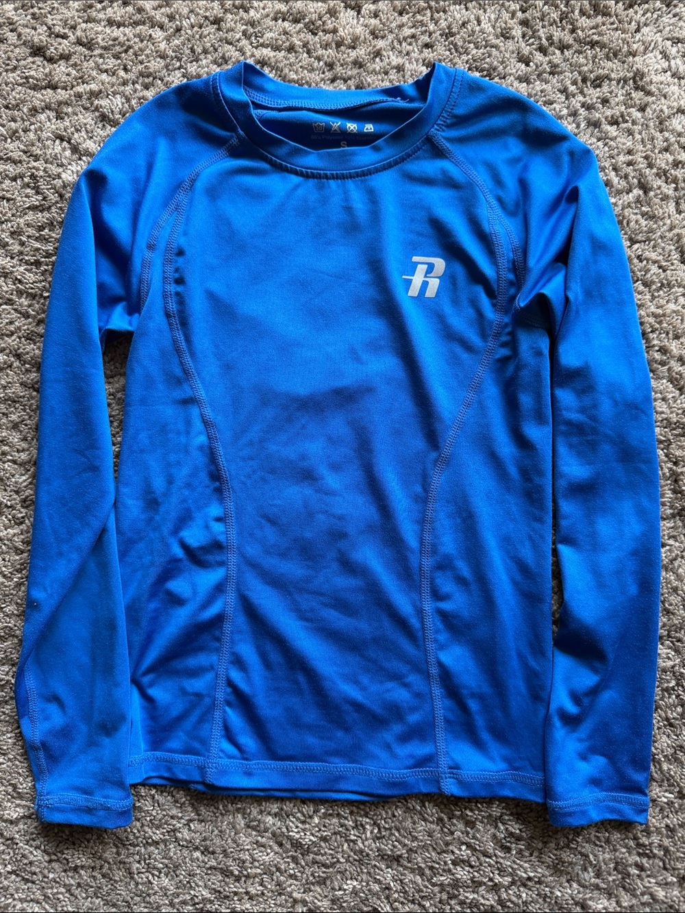 Athletic Boys' Long Sleeve Performance Tee - Blue